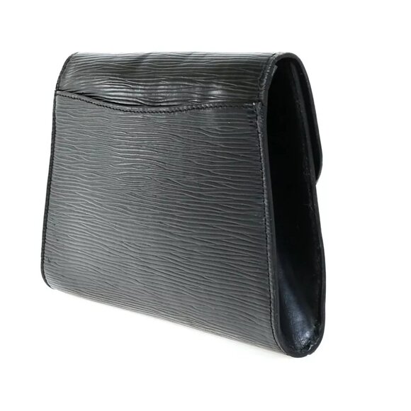 LOUIS VUITTON Arts Deco Clutch Bag Epi Leather Black Gold France M52632 66EB435 - Picture 4 of 12